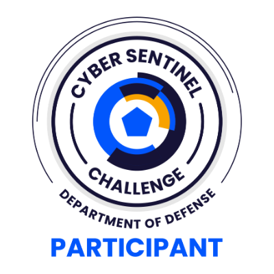 DoD Cyber Sentinel Challenge 2025 Participant Badge